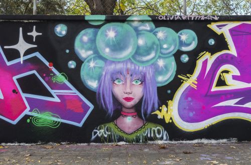 urban art colors mural