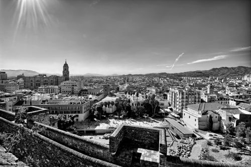 urban landscape malaga alcazaba