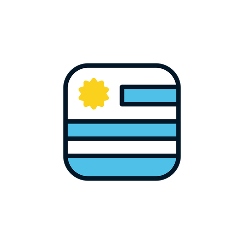 uruguay  uruguay icon  uruguay flag