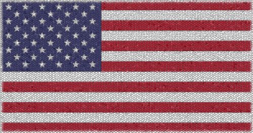 US Flag Mosaic