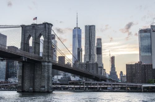 usa new york brooklyn bridge