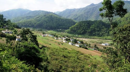 uttarakhand india village hills
