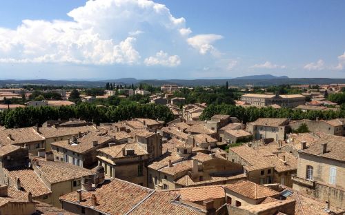 uzès village roof