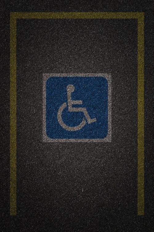 vacancy deficient parking lot vacancy in a wheelchair