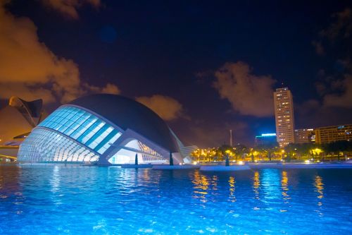 valencia city of arts and sciences color