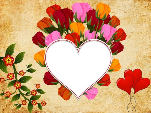 valentine day  hearts  flowers