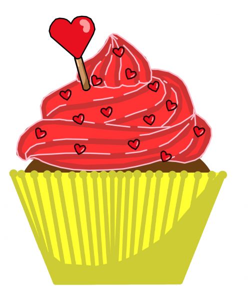 Valentine&#039;s Day Cupcake