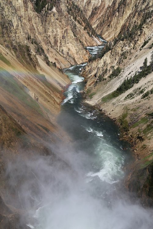 valley  gorge  rainbow