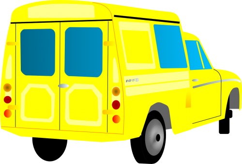 van yellow transportation