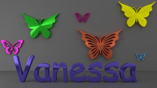 vanessa colorful butterflies