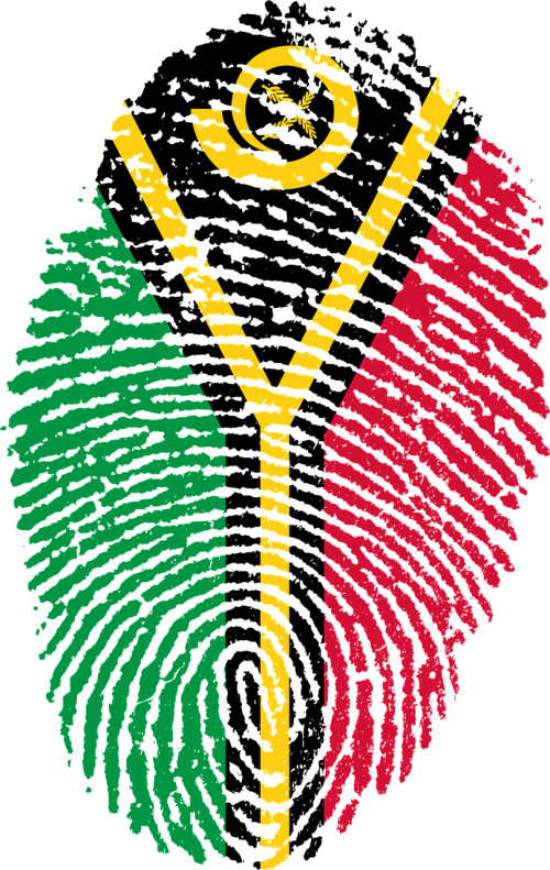 vanuatu flag fingerprint