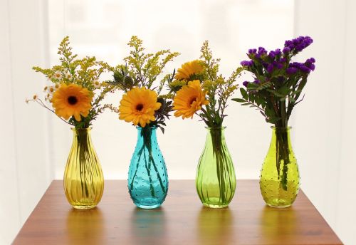 vase plants bouquet de fleurs