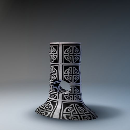 Vase With Black Pattern