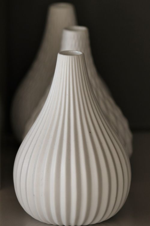 vases still life white