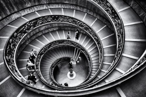 vatican staircase graphics
