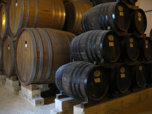 vault barrels wine