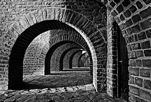 vaulted cellar tunnel arches