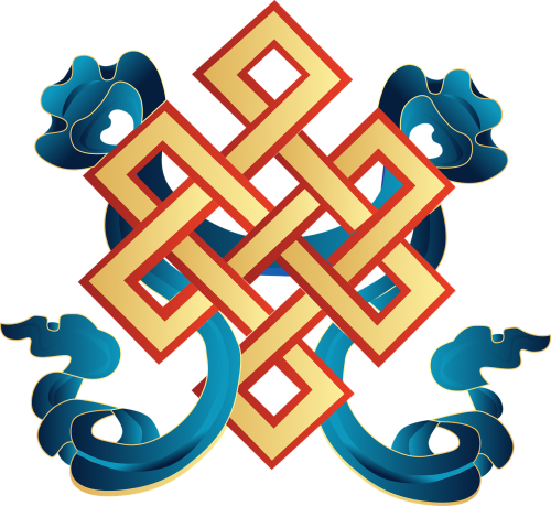vector auspicious symbol mongolia