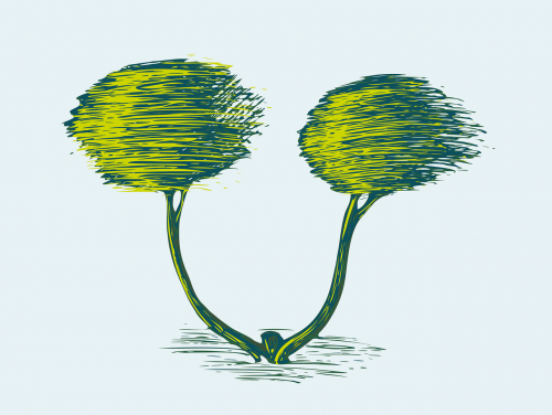 vector tree figure