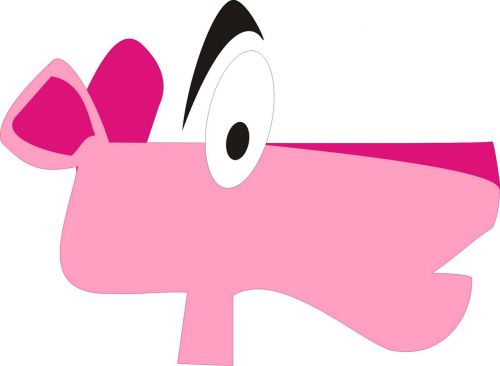 vector pink panther rosa