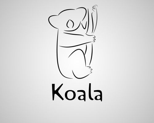 vector illustrator koala
