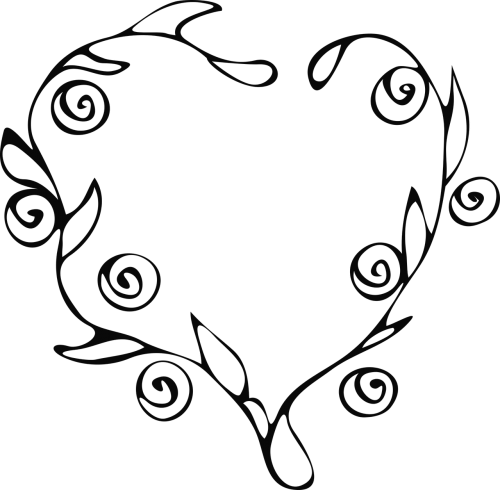vector heart figure