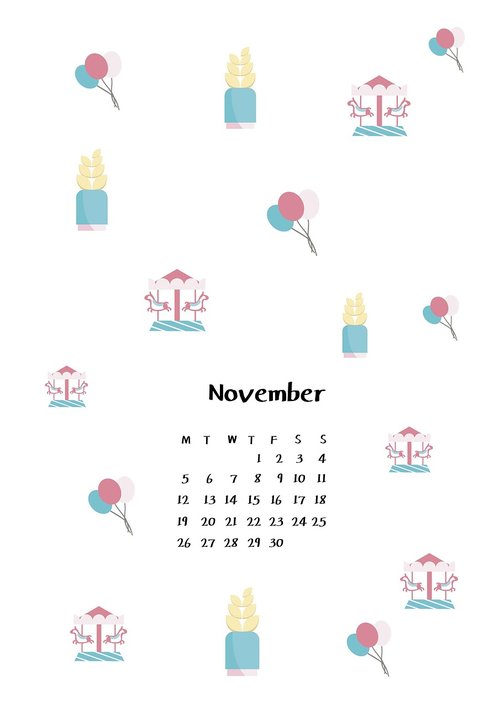 vector  calendar  small fresh