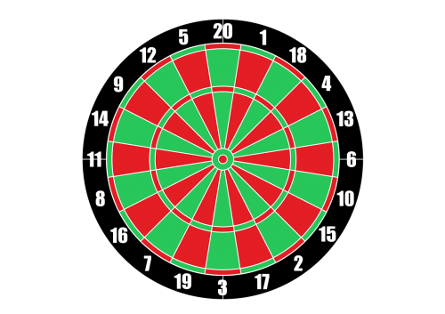 vector dartboard target darts