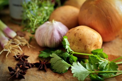 vegetable potato garlic