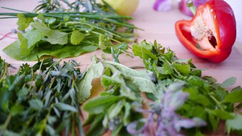 vegetables parsley pepper