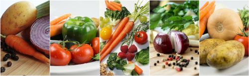 vegetables collage food