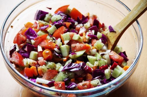 vegetables salad krájaná