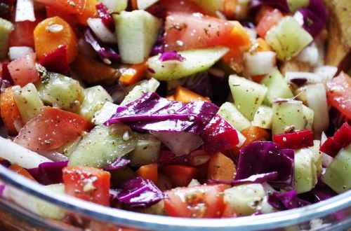 vegetables salad krájaná