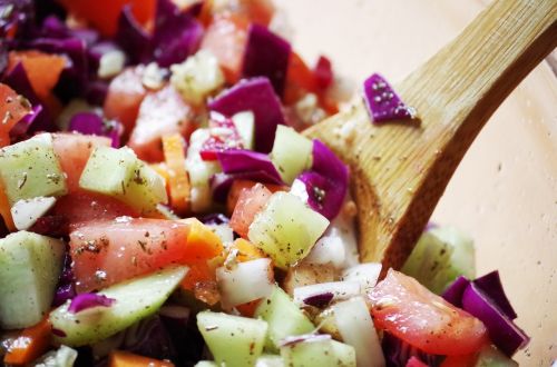 vegetables salad krájaná