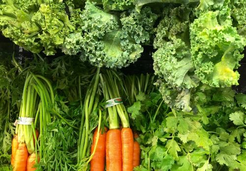 vegetables carrots kale