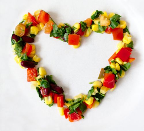 vegetables heart love