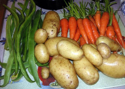 vegetables potatoes carrots