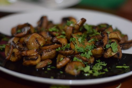 vegetables mushrooms barbecue