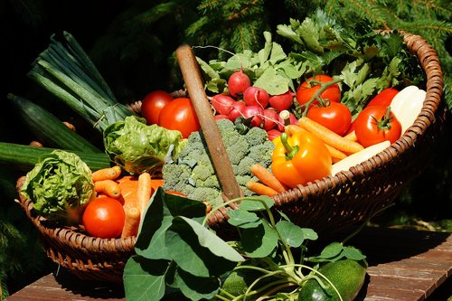 vegetables  vitamins  vegetable basket