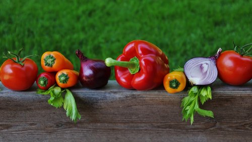 vegetables  colorful  paprika