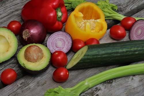 vegetables  colorful  preparation of the