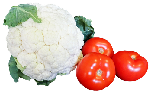 vegetables  cauliflower  tomatoes