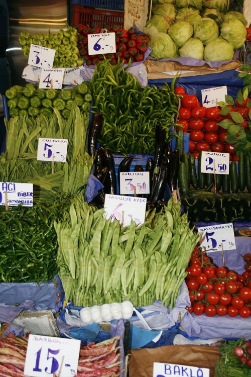 vegetables market exotic
