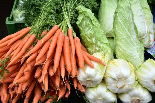 vegetables  carrots  kohl