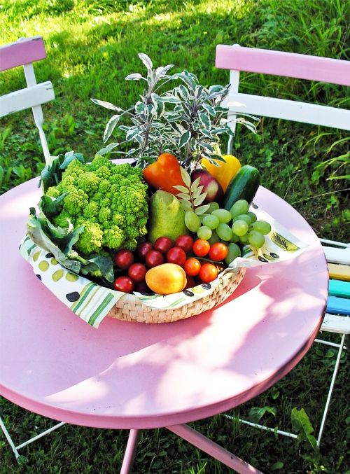 vegetables garden table summer