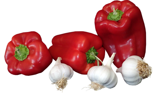 vegetables  capsicum  garlic