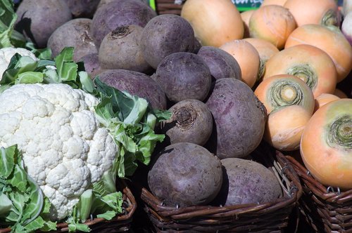 vegetables  cauliflower  turnips