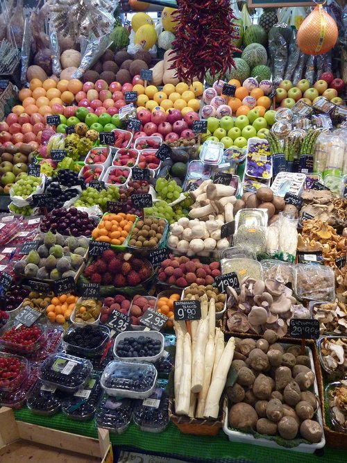 vegetables  market  fruit