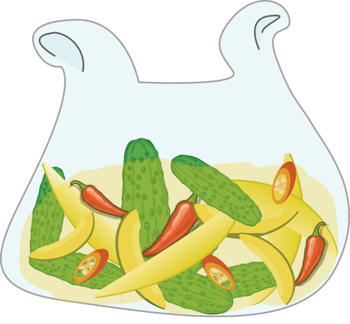 vegetables cucumber chili