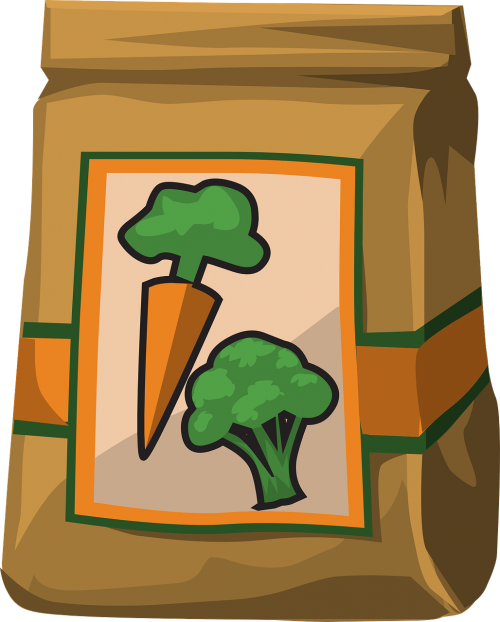 vegetables paper bag carrots